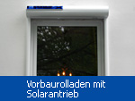 Vorbaurolladen mit Solar-Antrieb